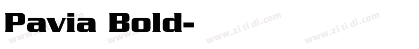 Pavia Bold字体转换